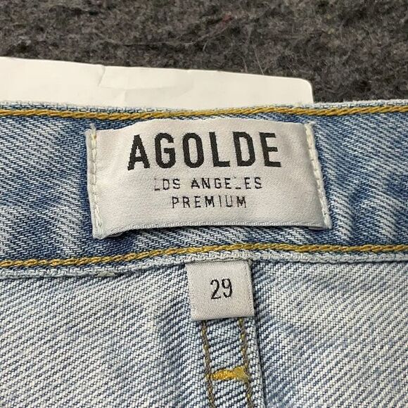 **Agolde Light Wash Denim Shorts 29 CUT# 46986 STYLE# A026-811 - Picture 4 of 10